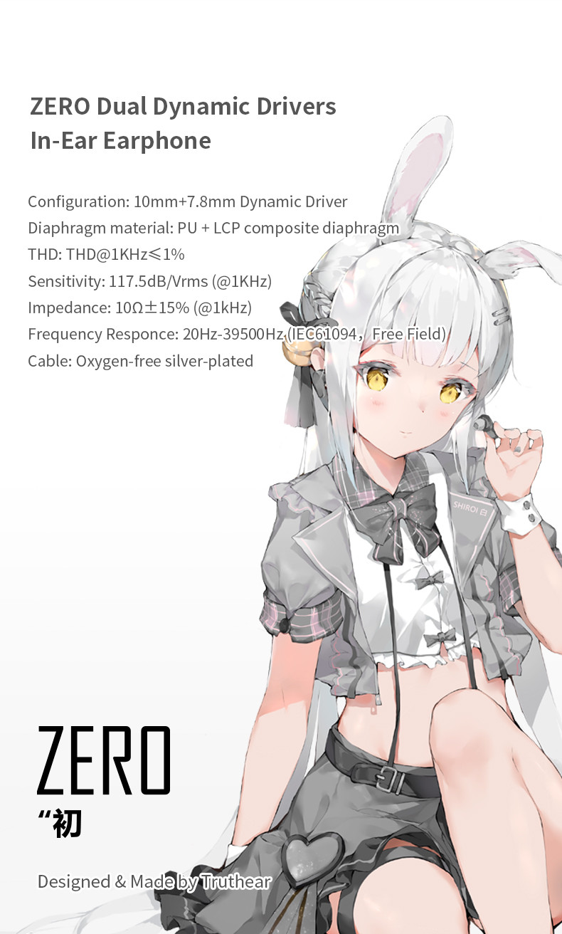 Details of Truthear x Crinacle Zero Dual Dynamic Drivers In-ear Monitor