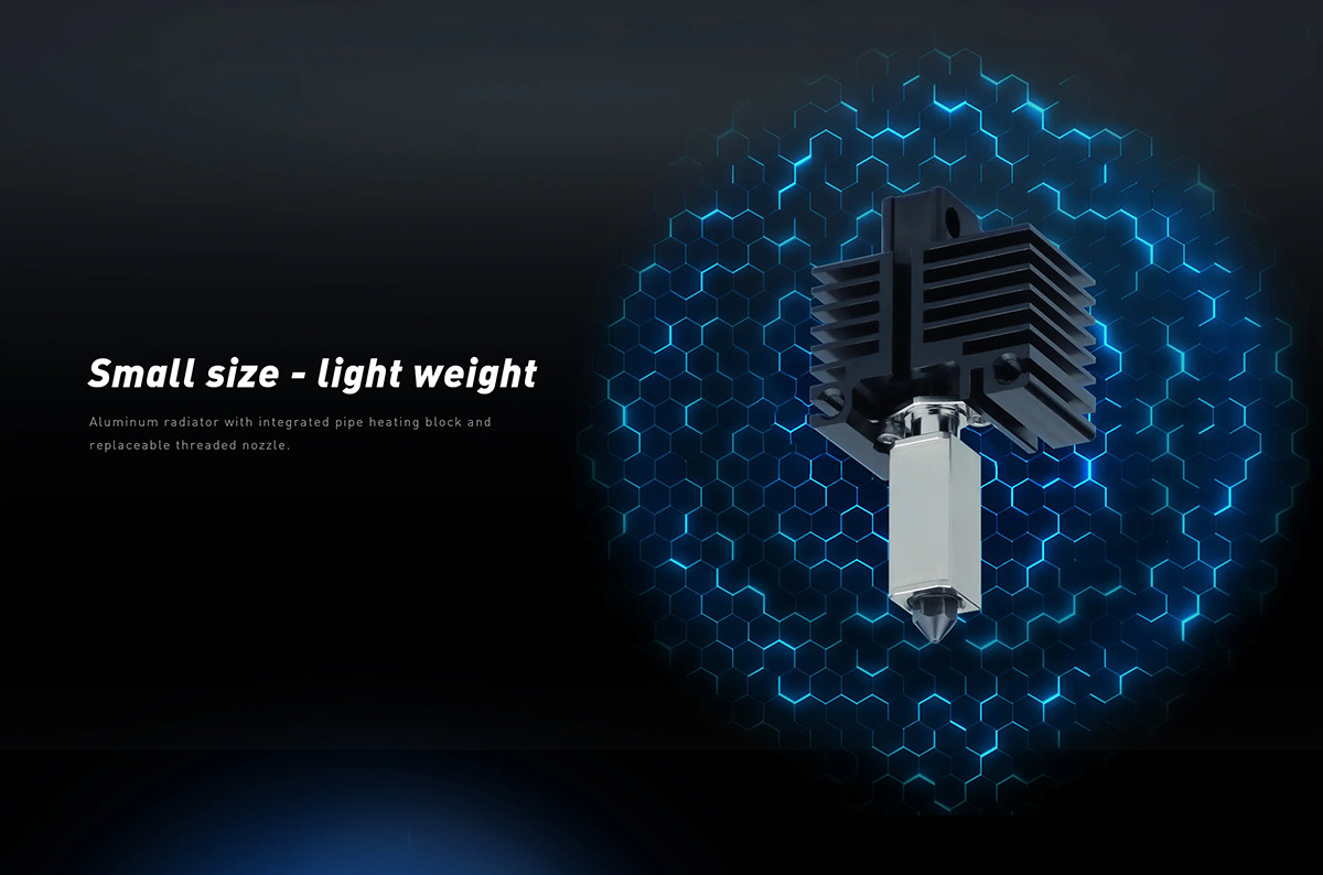 TZ2.0 Pro 0,4 Mm Hotend Voor Bambu Lab P1S/P1P - Verbeterde Hotend Met Geharde Stalen Nozzle