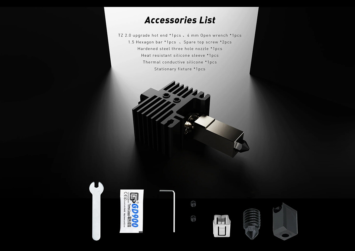 Details of TZ2.0 Hotend Upgrade for Bambu Lab X1 or P1 Series