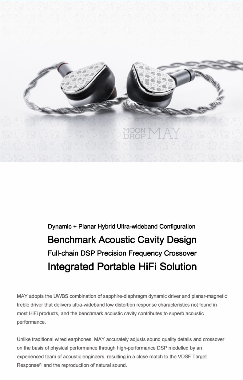 Details of Moondrop May Dynamic + Planar Driver USB-C In-ear Monitor