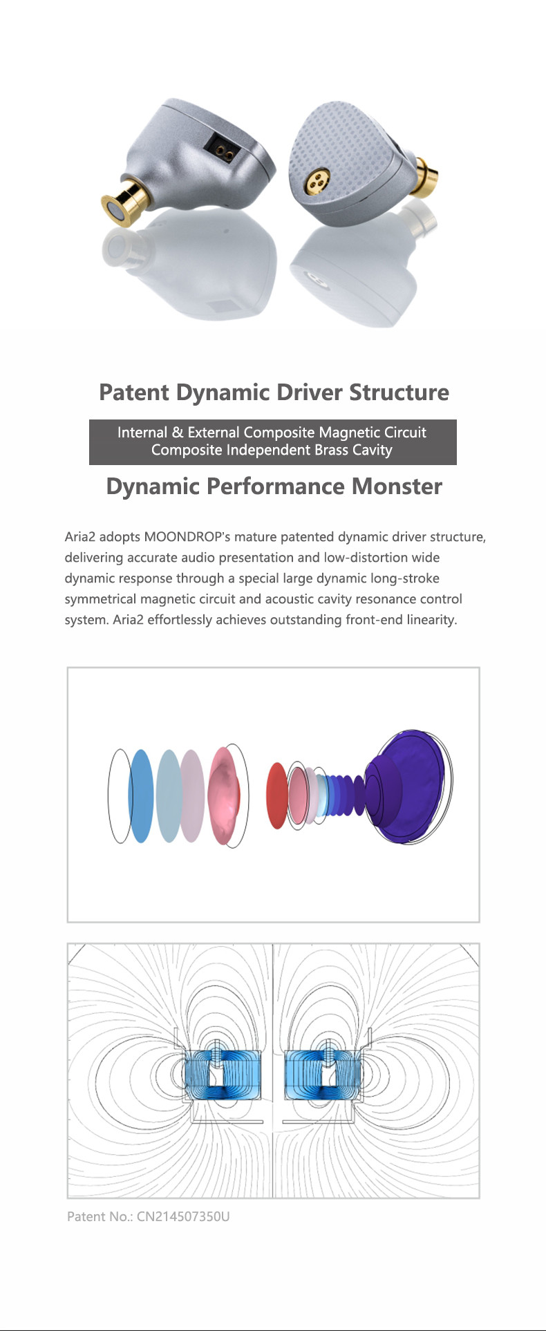 Details of Moondrop Aria 2 Dynamic Driver In-ear Monitor