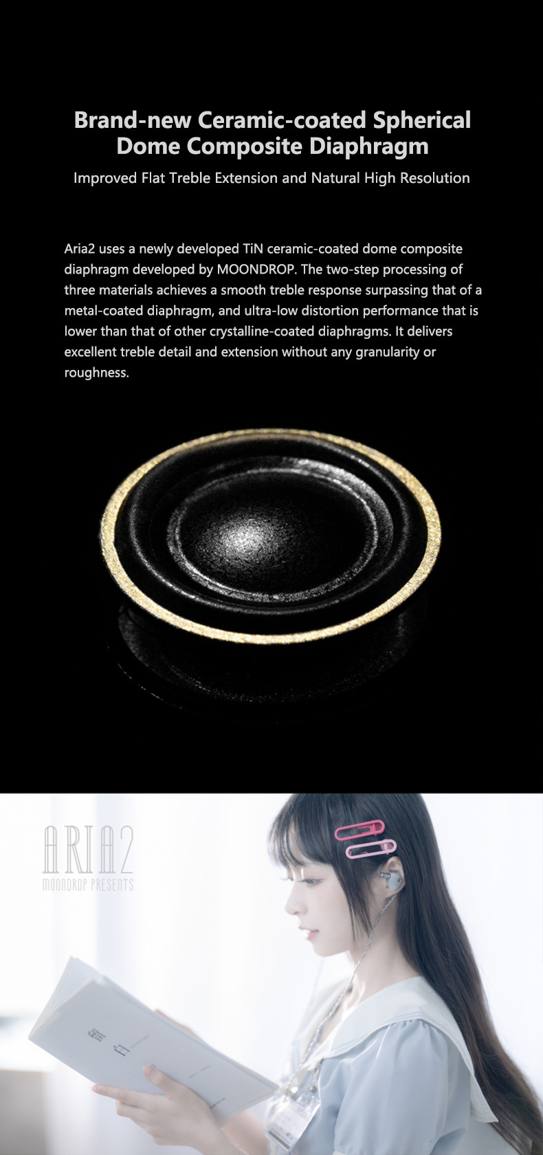Details of Moondrop Aria 2 Dynamic Driver In-ear Monitor