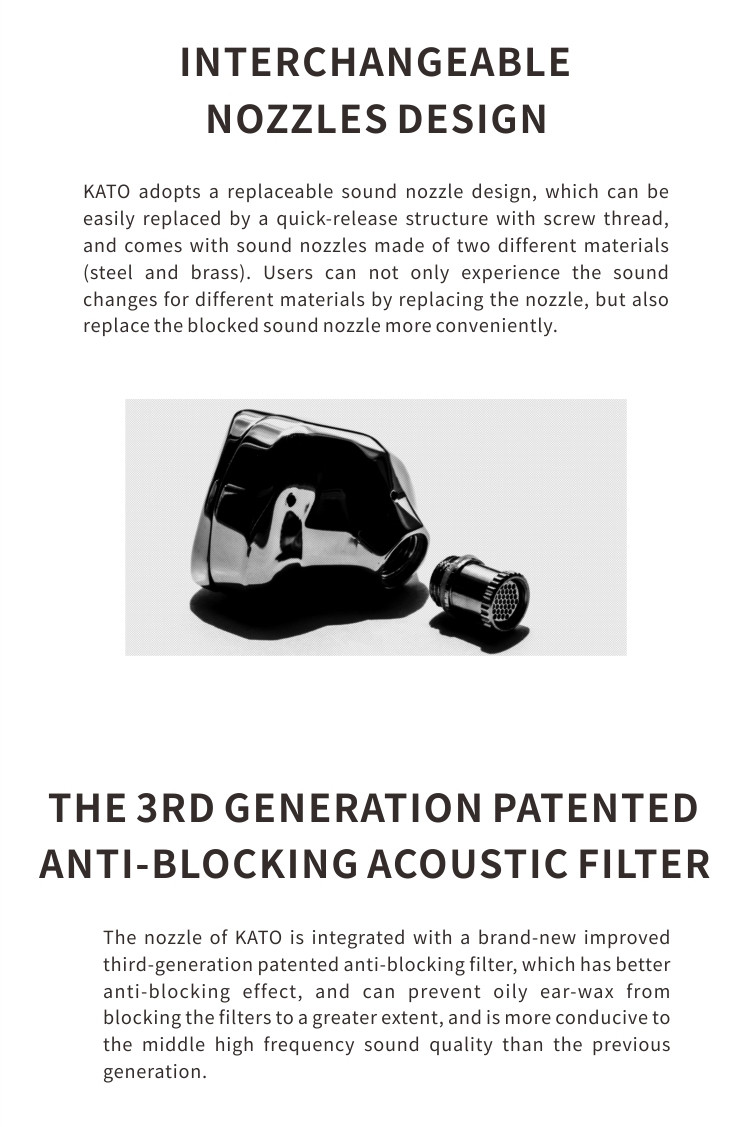 Details of Moondrop Kato 10mm ULT Dynamic Driver In-ear Monitor