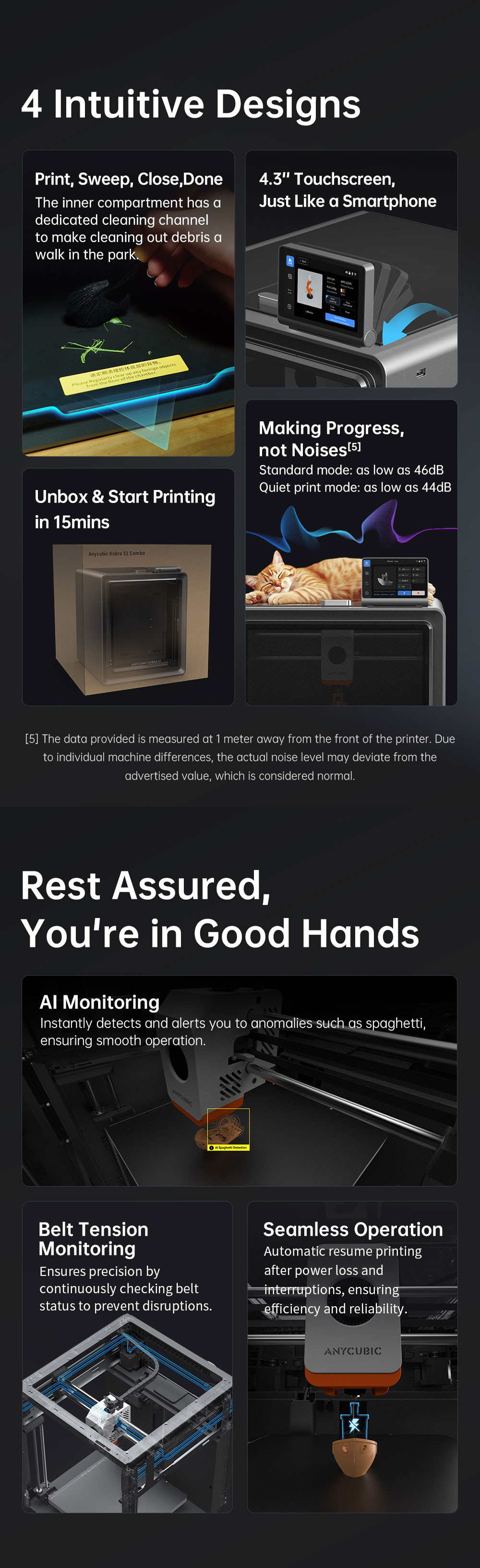 Details of Anycubic Kobra S1 FDM 3D Printer
