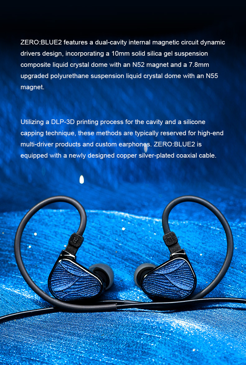 Details of Truthear x Crinacle Zero Blue2 Dual Dynamic Drivers In-ear Monitor