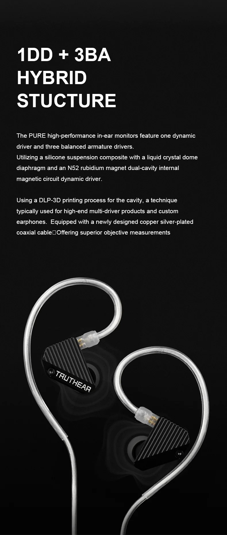 Details of Truthear Pure 1DD 3BA In-ear Monitor