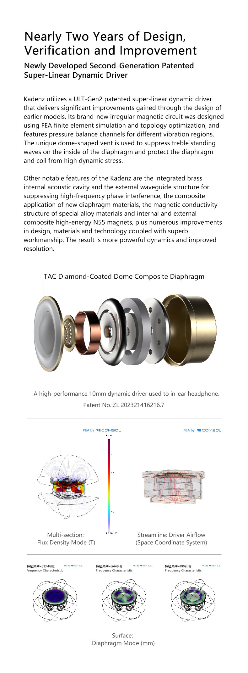 Details of Moondrop Kadenz 10mm ULT Dynamic Driver In-ear Monitor