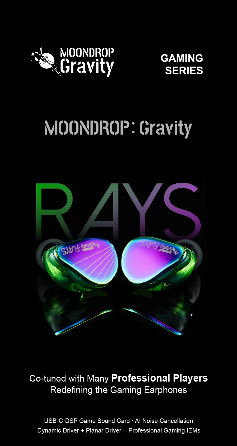 Details of Moondrop Rays 1DD 1Planar In-ear Monitor