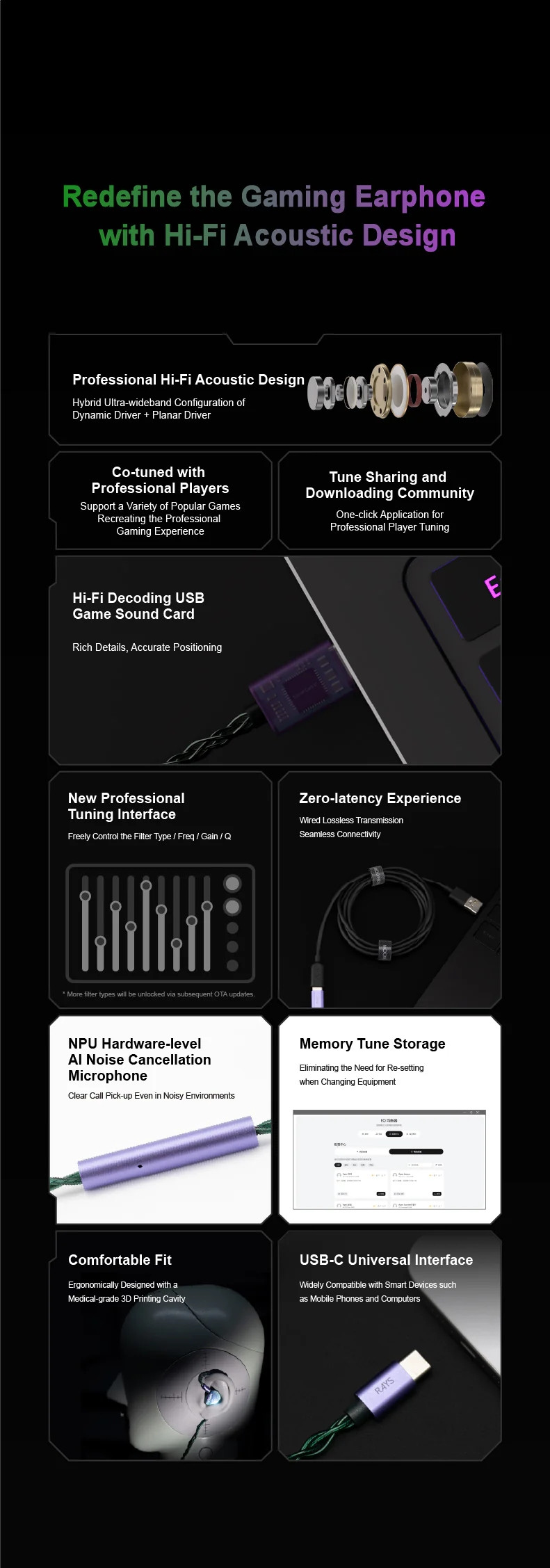 Details of Moondrop Rays 1DD 1Planar In-ear Monitor