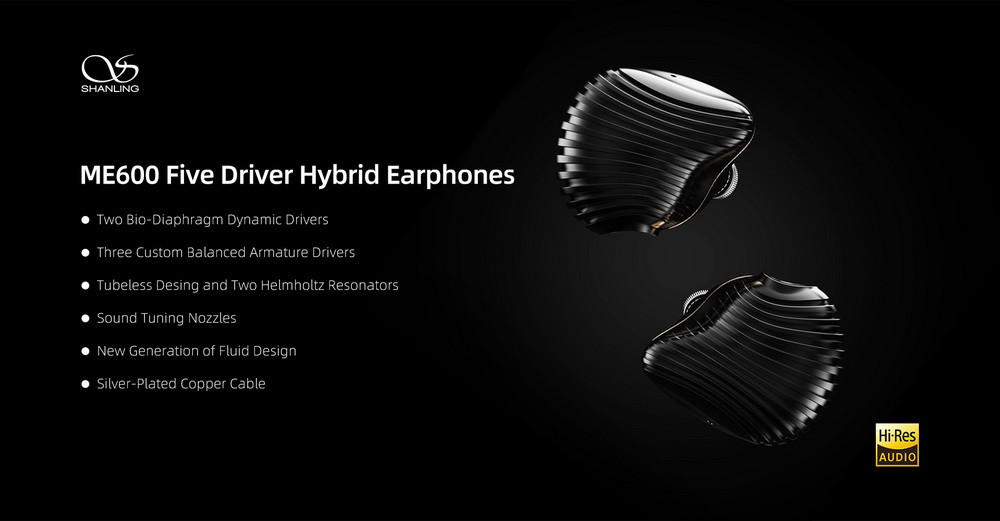 Details of Shanling ME600 2DD 3BA In-ear Monitor