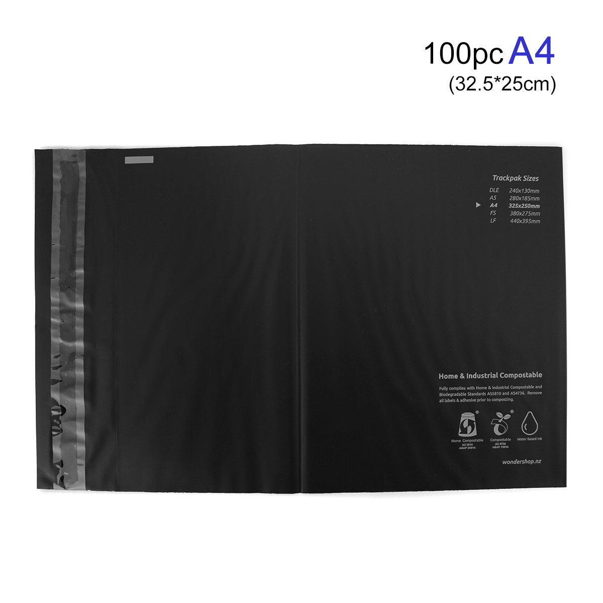 Compostable Courier Mailer Bag 100 Pieces