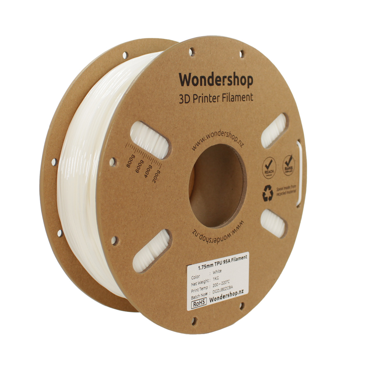 TPU 95A Flexible Filament 1.75mm 1kg