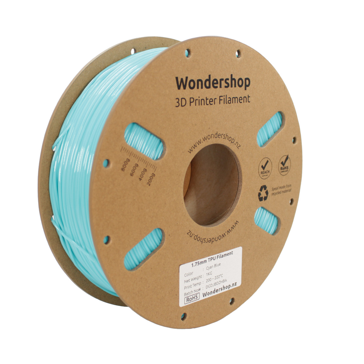 TPU 95A Flexible Filament 1.75mm 1kg
