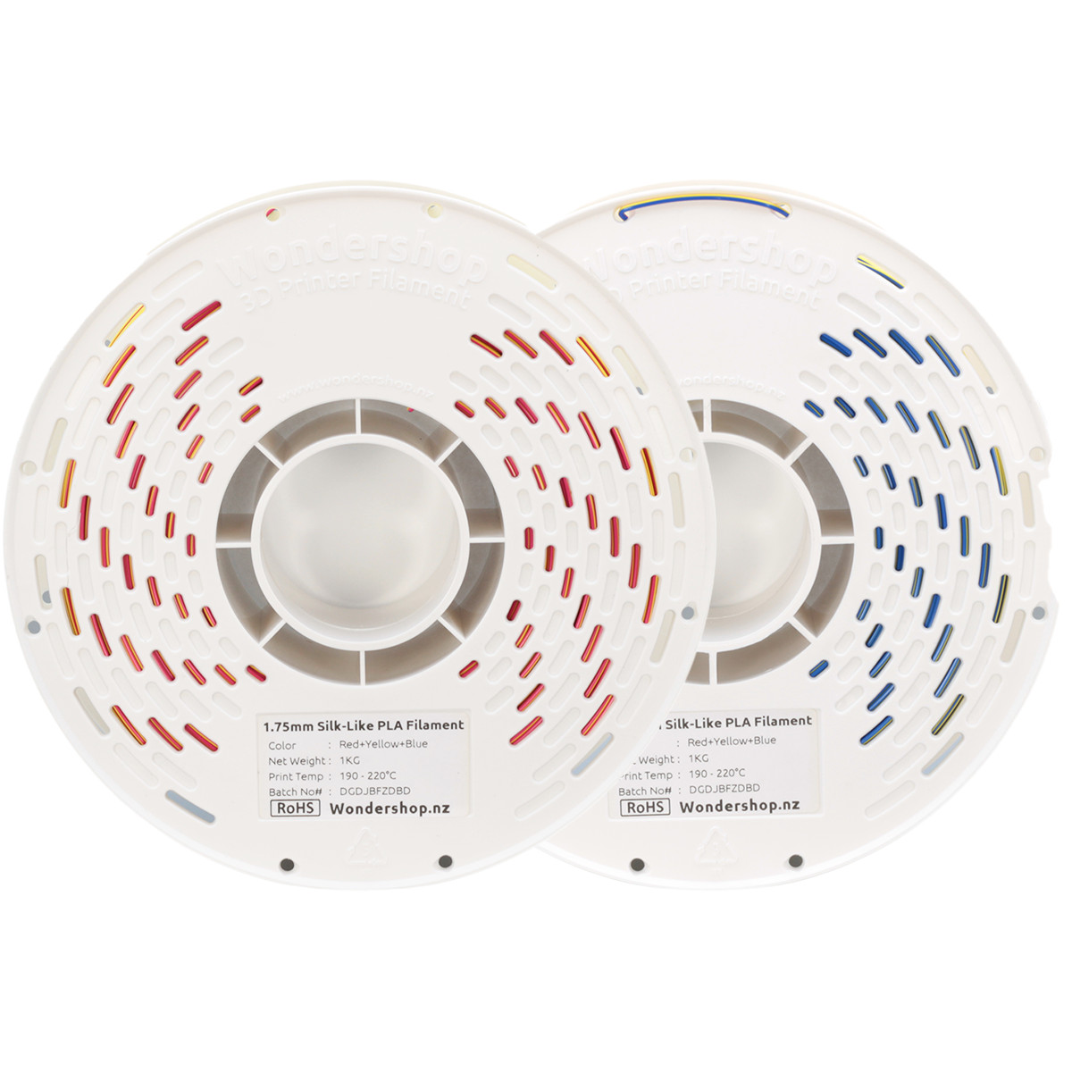 PLA Silk-Like Tri-Color Filament 1.75mm 1kg