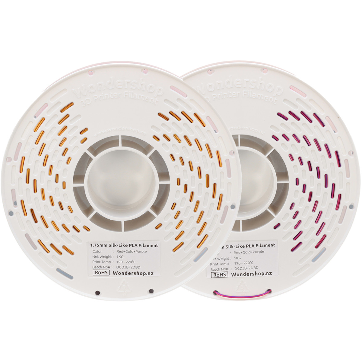 PLA Silk-Like Tri-Color Filament 1.75mm 1kg
