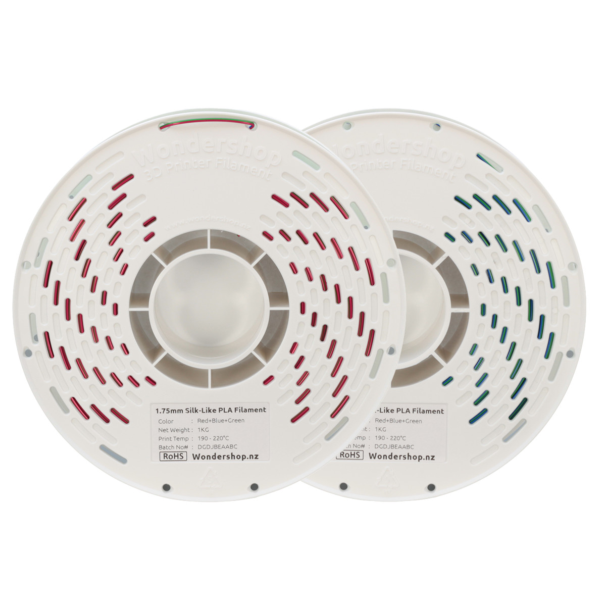 PLA Silk-Like Tri-Color Filament 1.75mm 1kg