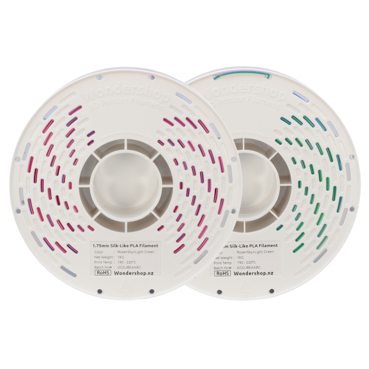 PLA Silk-Like Tri-Color Filament 1.75mm 1kg