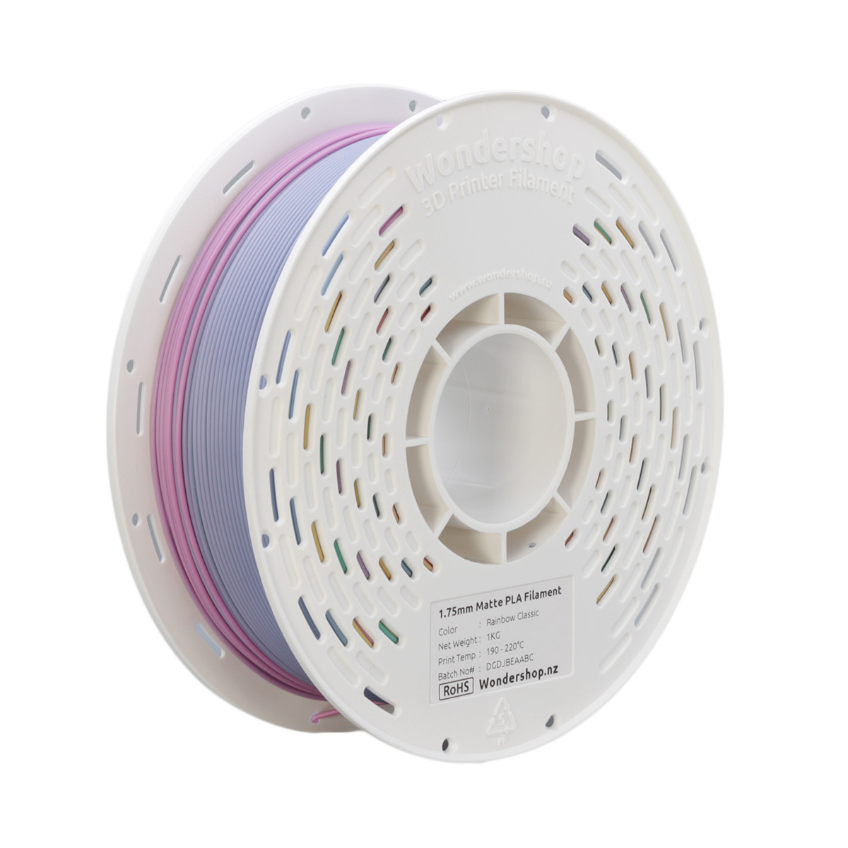 PLA Matte Rainbow Color Filament 1.75mm 1kg