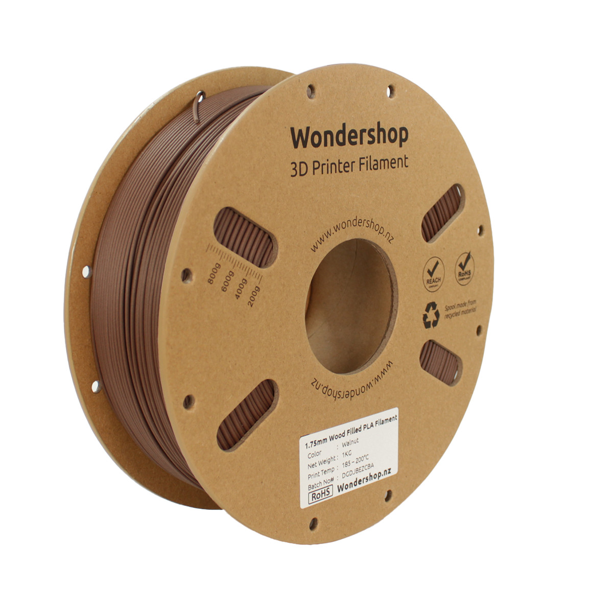 PLA Wood-Infill Filament 1.75mm 1kg