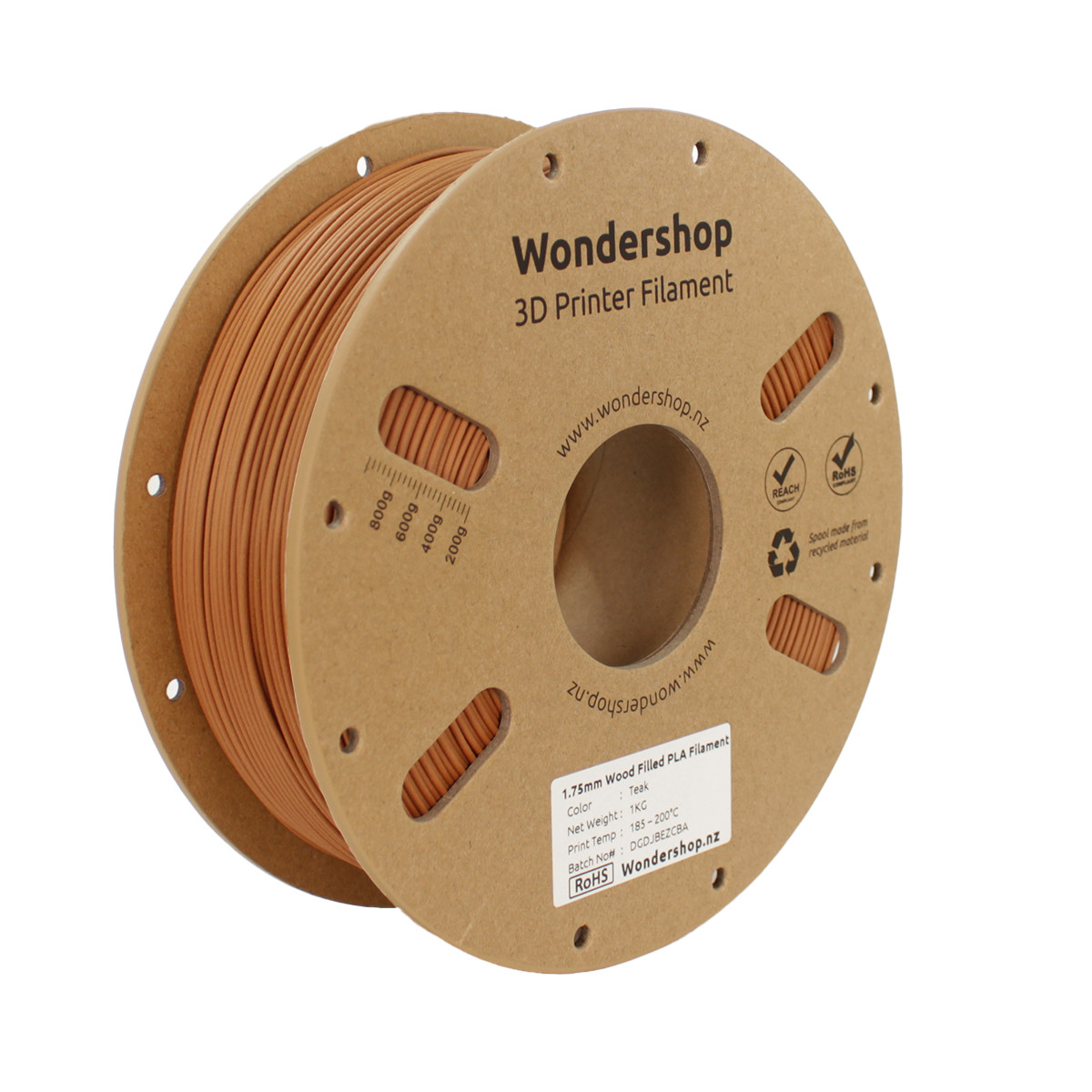 PLA Wood-Infill Filament 1.75mm 1kg