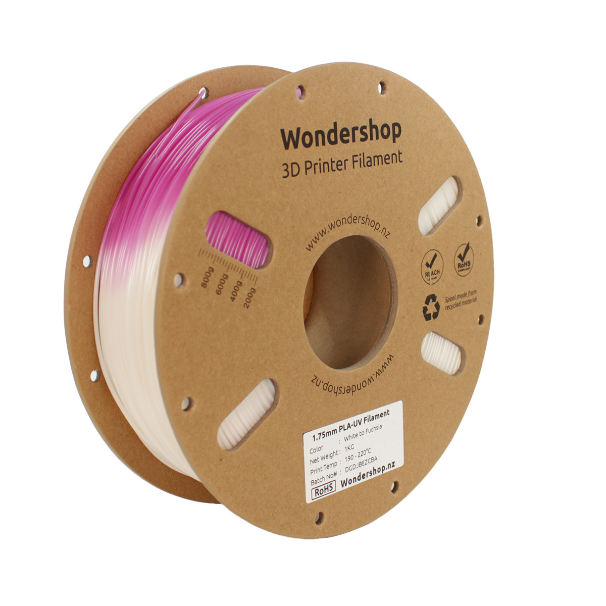 PLA UV Color Change Filament 1.75mm 1kg