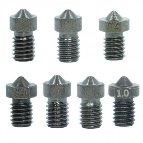 Hardened Steel Nozzle E3D V6 Style