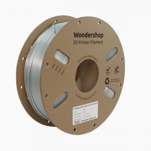 PLA Silk-Like Filament 1.75mm 1kg - Silver