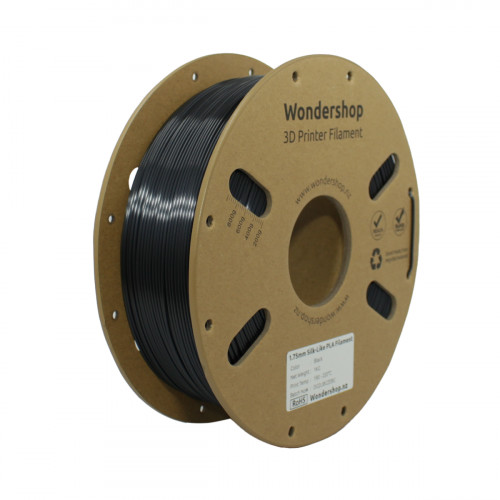 PLA Silk-Like Filament 1.75mm 1kg - Black