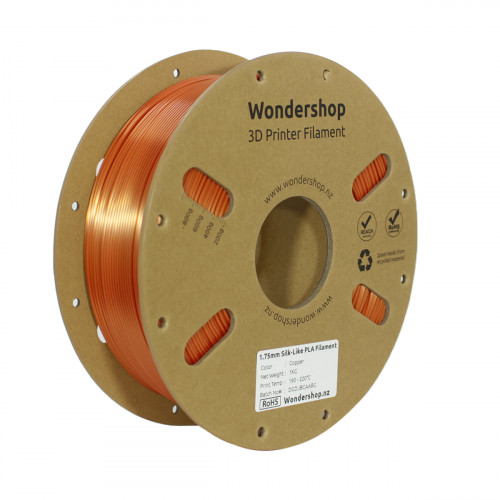 PLA Silk-Like Filament 1.75mm 1kg - Copper