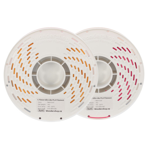 PLA Silk-Like Dual-Color Filament 1.75mm 1kg - Red & Gold