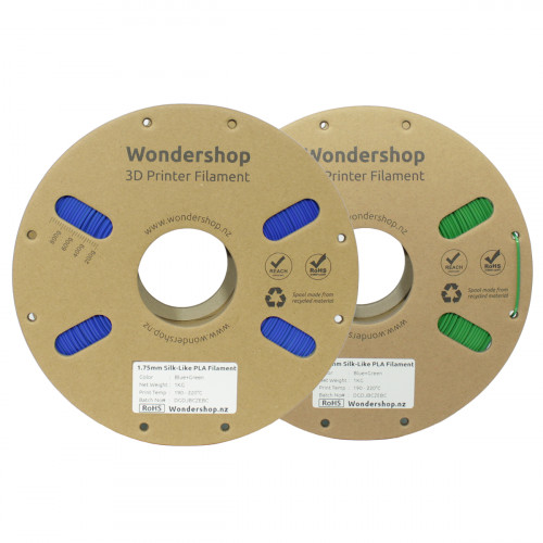 PLA Silk-Like Dual-Color Filament 1.75mm 1kg - Blue & Green
