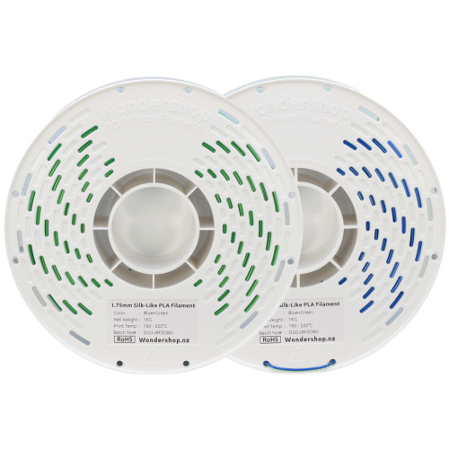 PLA Silk-Like Dual-Color Filament 1.75mm 1kg - Blue & Green