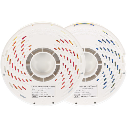 PLA Silk-Like Tri-Color Filament 1.75mm 1kg - Red & Yellow & Blue