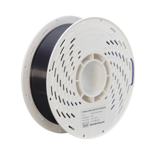 PLA Silk-Like Tri-Color Filament 1.75mm 1kg - Blue & Purple & Black