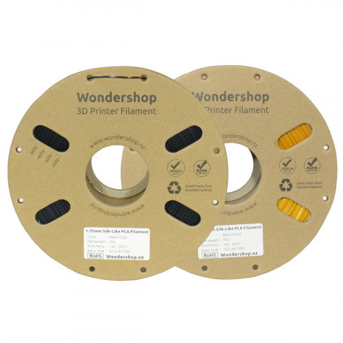 PLA Silk-Like Dual-Color Filament 1.75mm 1kg - Black & Gold