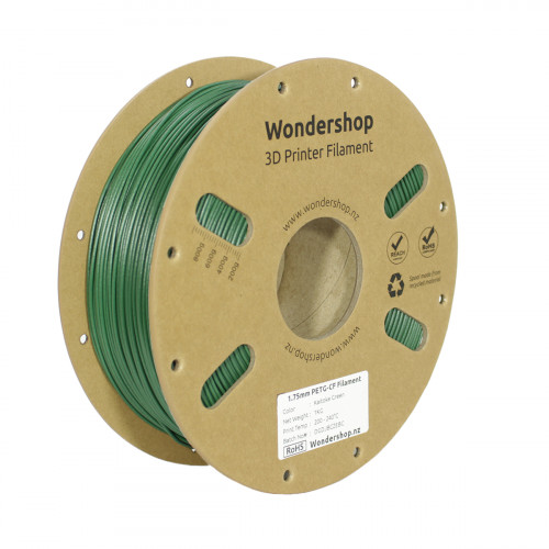 PETG Carbon Fibre Filament 1.75mm 1kg - Kaitoke Green