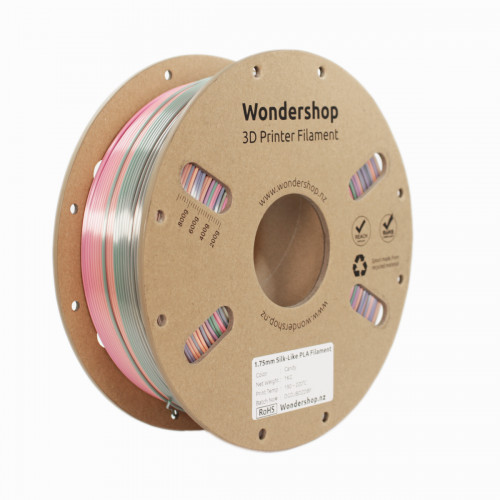 PLA Silk-Like Rainbow Color Filament 1.75mm 1kg - Candy