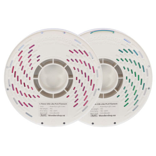 PLA Silk-Like Tri-Color Filament 1.75mm 1kg - Rose & Sky & Light Green