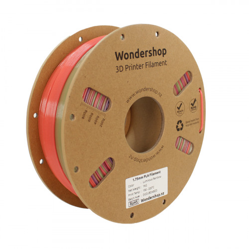 PLA Luminous Rainbow Filament 1.75mm 1kg - Classic