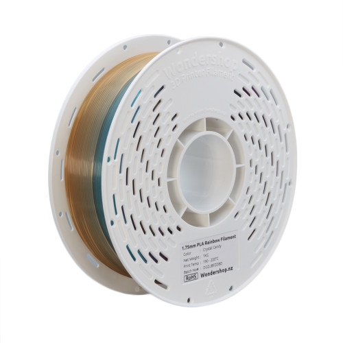 PLA Rainbow Color Filament 1.75mm 1kg - Crystal Candy